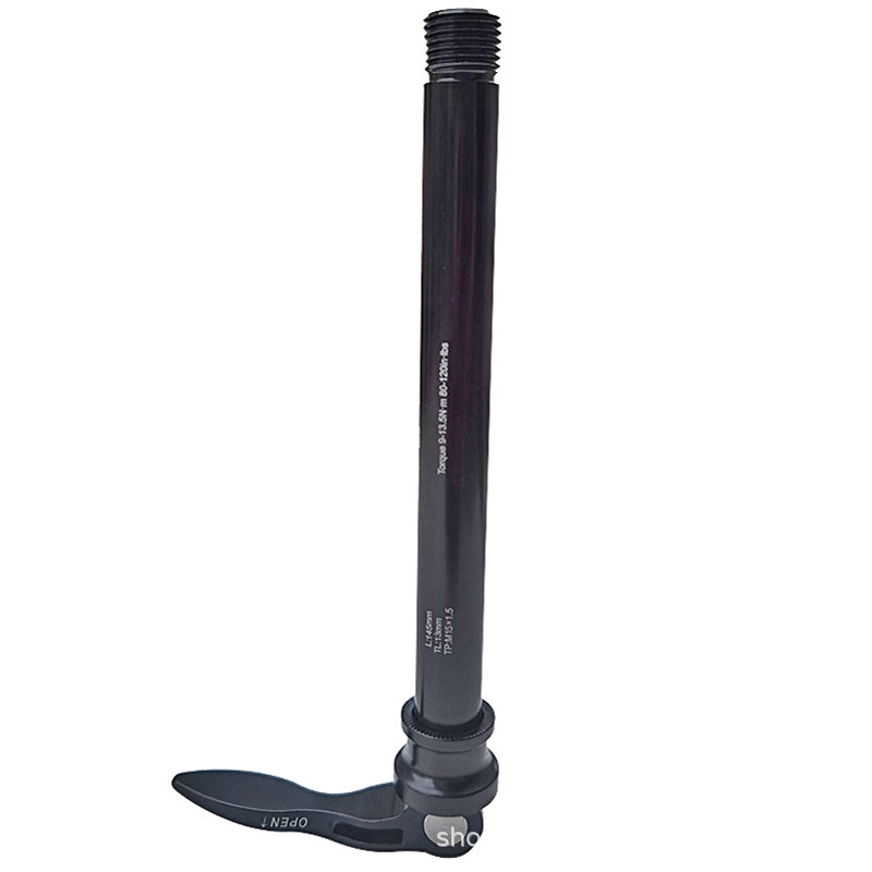 VTT desmontaje rápido horquilla delantera tambor de flores eje de barril eje de barril distancia de dientes 1.5 diámetro 15mm 100mm engranaje abierto