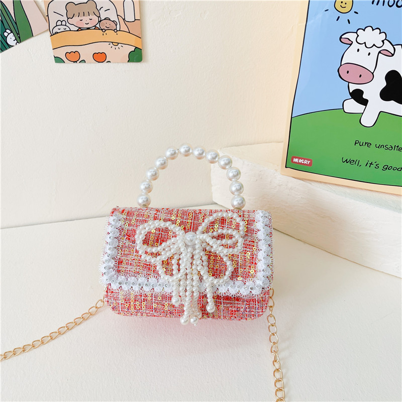 Baja de arco para niños ropa para niños bolsas lindas bolsas de cambio 2024 nuevo pañuelo de cáscara dura bolsas de tramo inclinadas bolsas de princesa de niñas