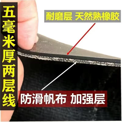 Truck Bed Rubber Mat, Wear-Resistant, Shock-Absorbing, Waterproof, Special Rubber Mat for the Bottom of Wuling Dongfeng Trucks (Avtomobil döşəmə paspasları) - 05m-width-5mm-thick-2-layers-of-clamping-wire-length-10m