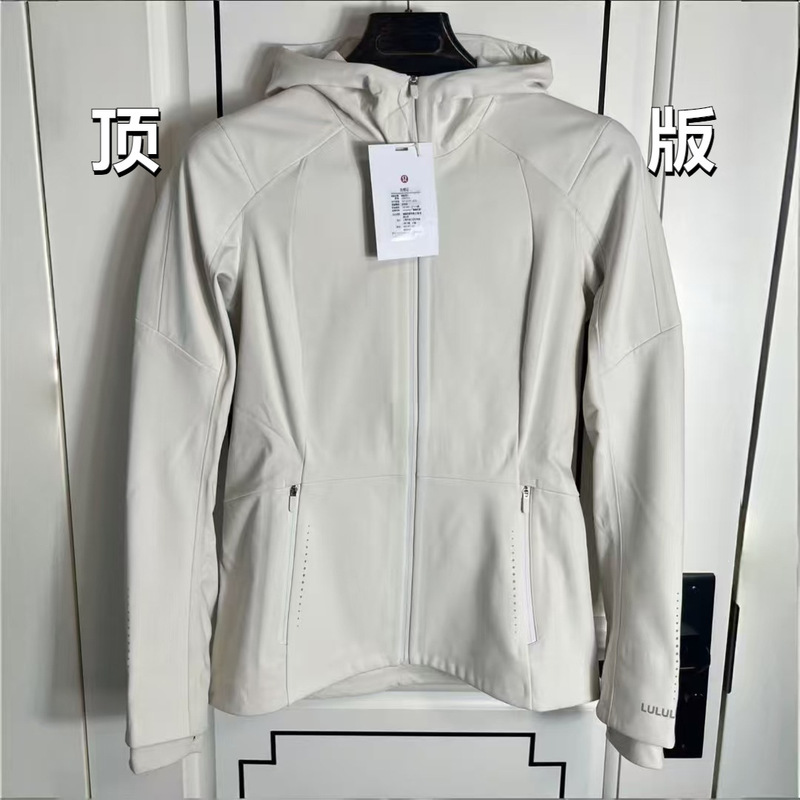 Cross-Border Lulu Style Softshell Fleece-Lined Jacket, Autumn and Winter Women's Slim-Fit Coat, Nanyou Version