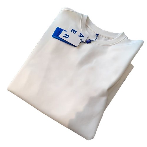 White Pure Cotton Short Sleeve T-shirt for Women - Summer 2025 Spring Top - Loose Fit New Print Design Women's Casual Layering