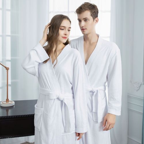Seasonal Towel Robe for Men - Korean/Japanese Style, Beauty Salon & Hotel Compatible, Couple's Set, Cross-Border Exclusive, Factory Wholesale