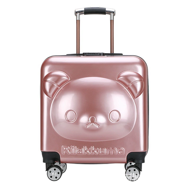 Детский чемодан на колесиках в наличии оптом 20-дюймовый багажный чемодан 18-дюймовый универсальный колесный мультяшный милый посадочный ящик