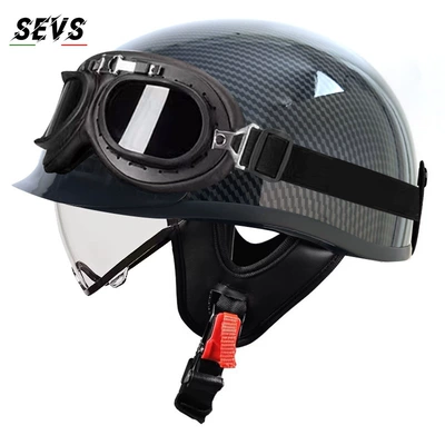 helmet, Motosiklet kaskı (dəbilqə) - bright-carbon-transparentblack-frame-glasses-m