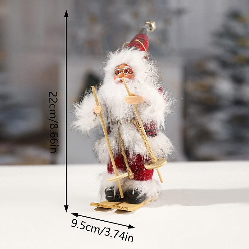 Fabricantes para DIBUJOS ANIMADOS paño felpa Santa Claus muñeca colgante adornos juguetes Navidad decoraciones