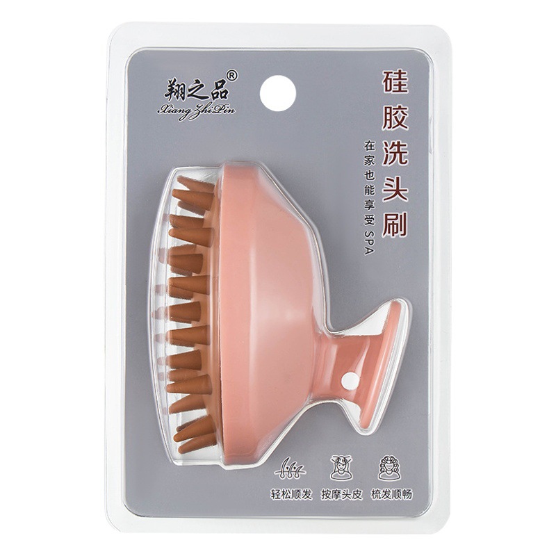 Sudi original cepillo de champú de goma suave de silicona cepillo de masaje cepillo de limpieza de la cabeza bebé de silicona cepillo de masaje del cuero cabelludo