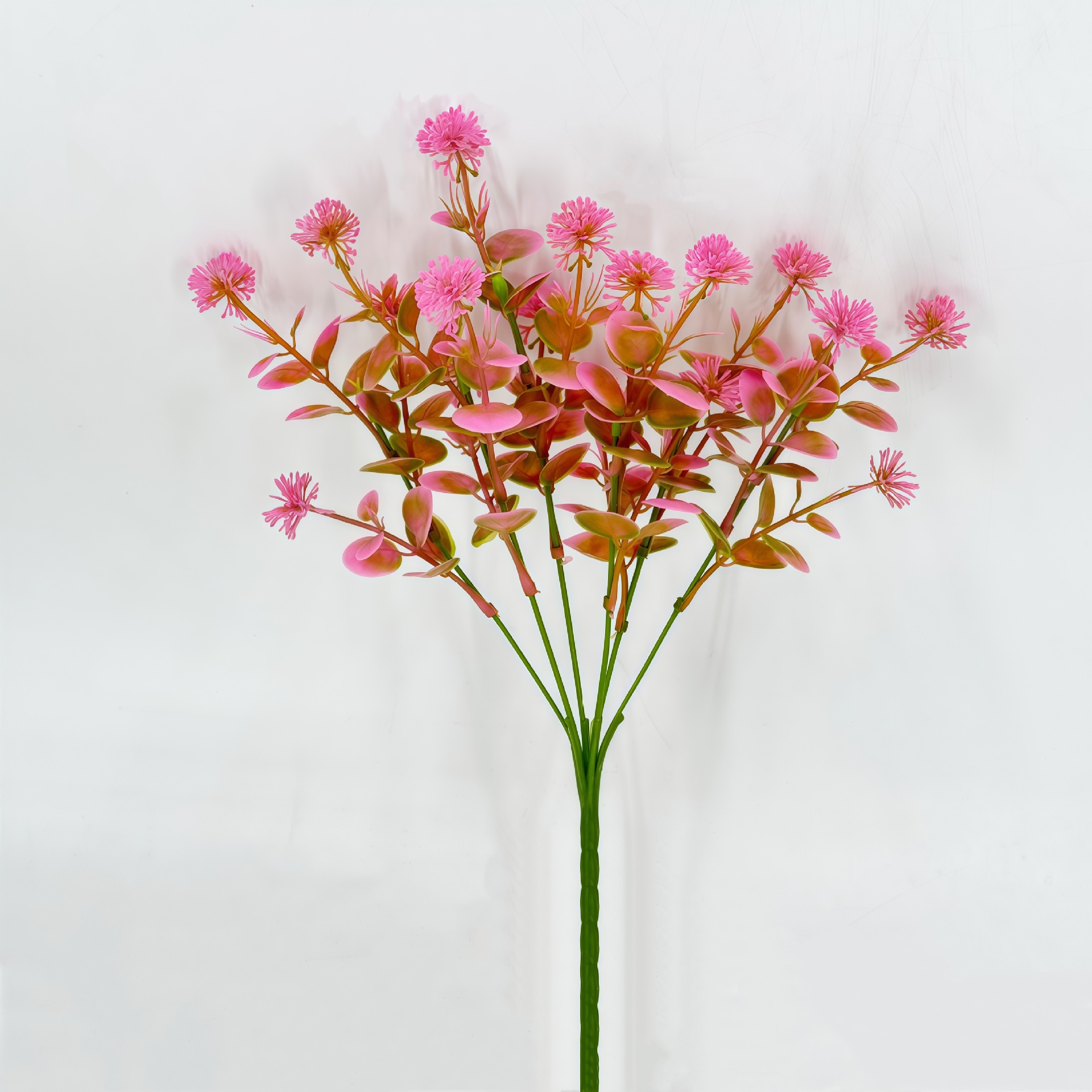 Flores Decorativas Artificiales de Gypsophila, Ramo de Flores Falsas de Plástico de 6 Ramas, Color Blanco Nieve, Fabricante Mayorista en Existencia, Ramo Decorativo