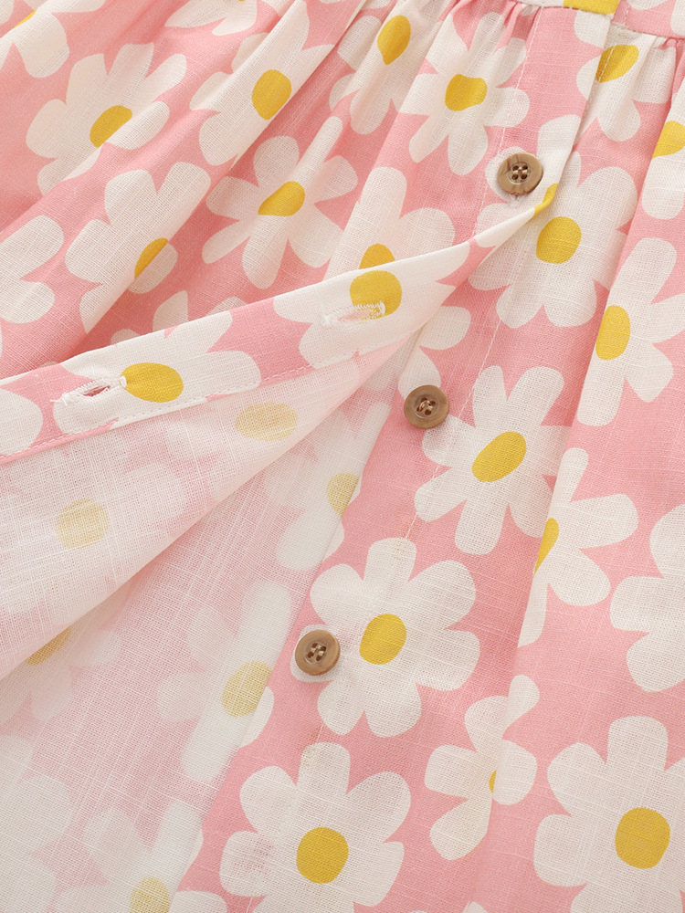 Vestido Princesa para Niña de Algodón de Manga Corta para Verano image 3
