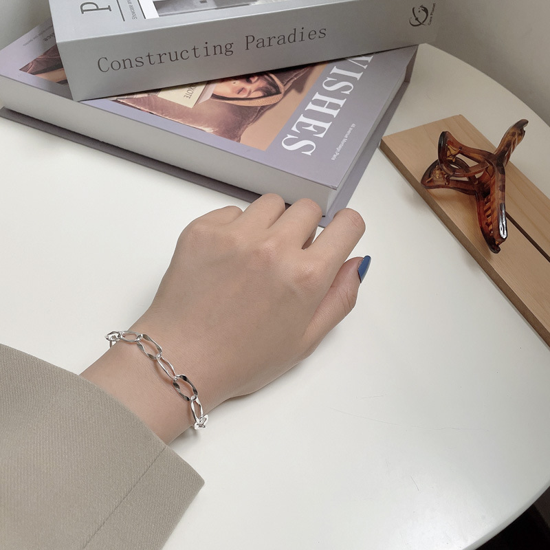 925 Sterling Silver Bracelets Casual Modern Style Simple Style display picture 2