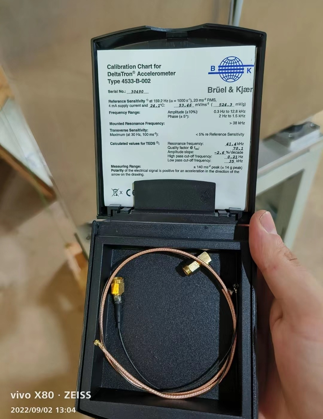 【B&K】丹麦Bruel&Kjaer 4533-B-002振动传感器 加速度计 议价