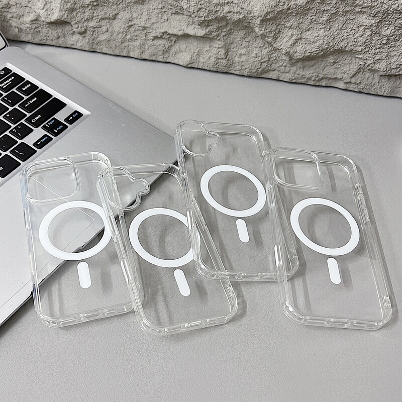 AI一体按键适用苹果16手机壳iPhone17软边PC硬底高清透明magsafe|undefined