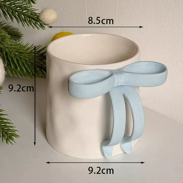 Bow tie cup-light blue