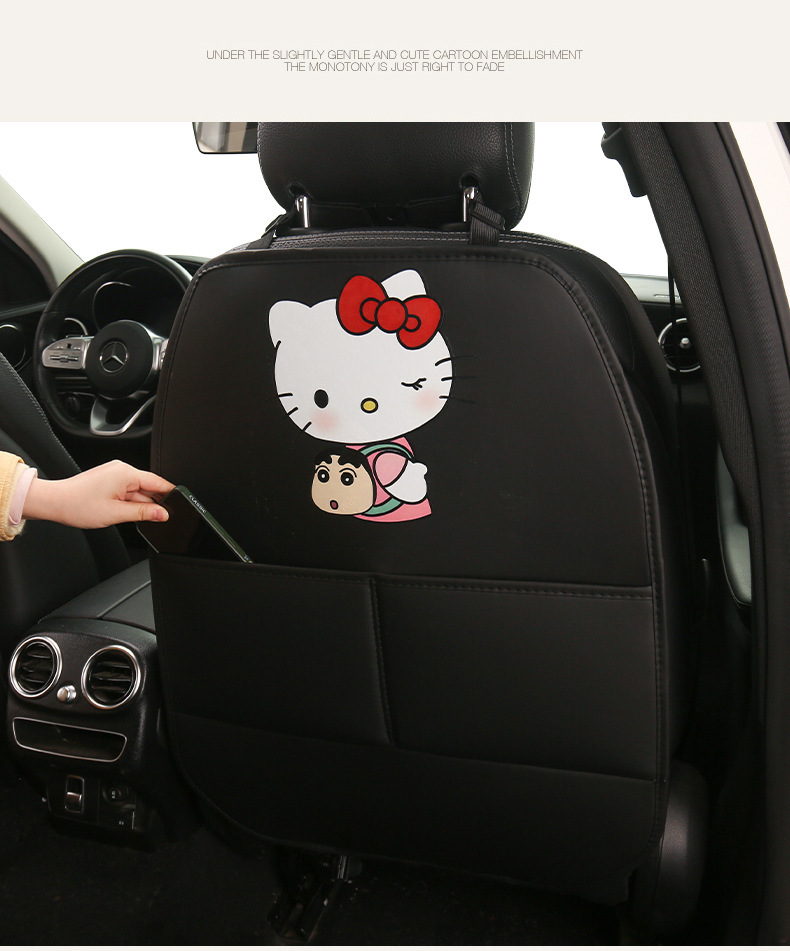 Car Seat Back Anti-Kick Pad, Children's Cartoon Protective Pad, Anti-Dirt Protective Pad for Car Interior, Rear Seat Anti-Kick and Anti-Wear Pad
