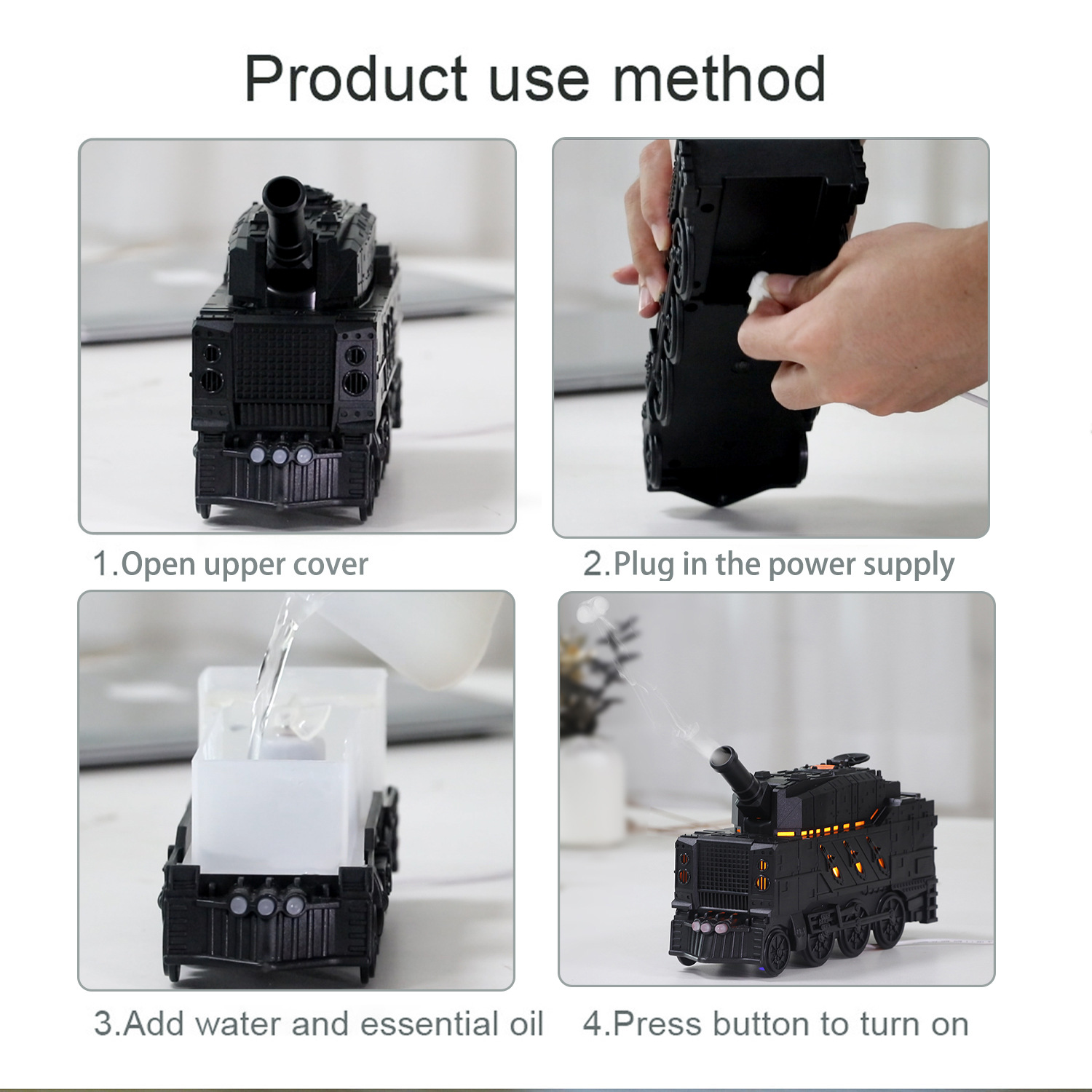 Ventas transfronterizas de spray tanque anillo de pulverización dormitorio hotel en casa oficina de escritorio aceite esencial máquina de fragancia regalo creativo