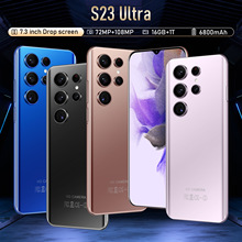 新款跨境手機現貨S23Ultra7.3寸大屏智能手機安卓8.1工廠批發代