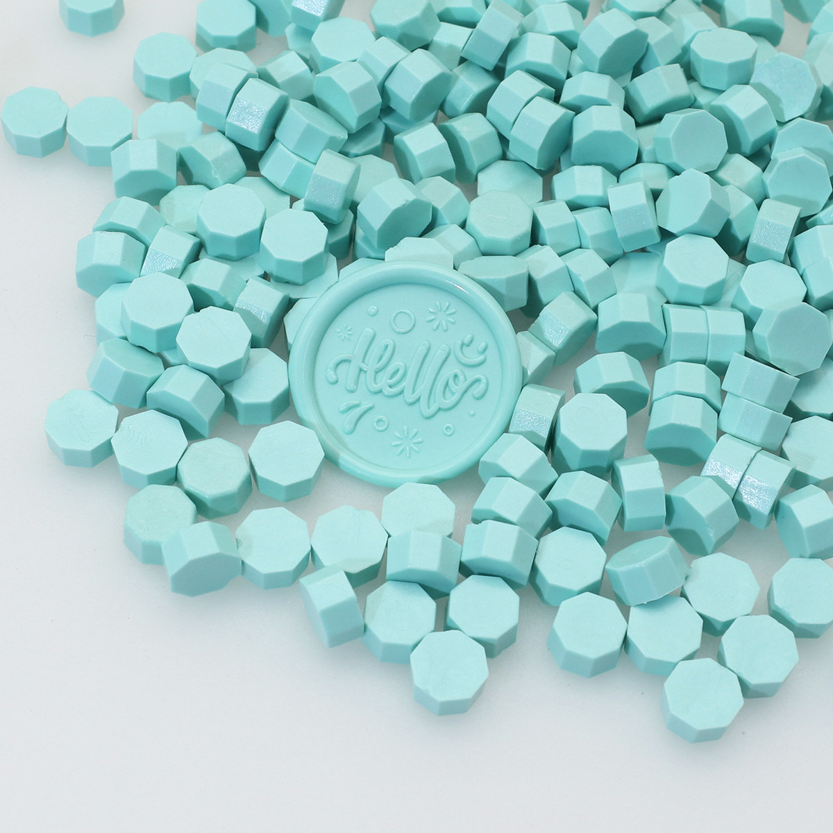 Perlas de cera de sellado octogonales Oucai, 500g, 131 colores, perlas de sellado de cera a granel, colores mixtos, baratas, perladas, una libra.