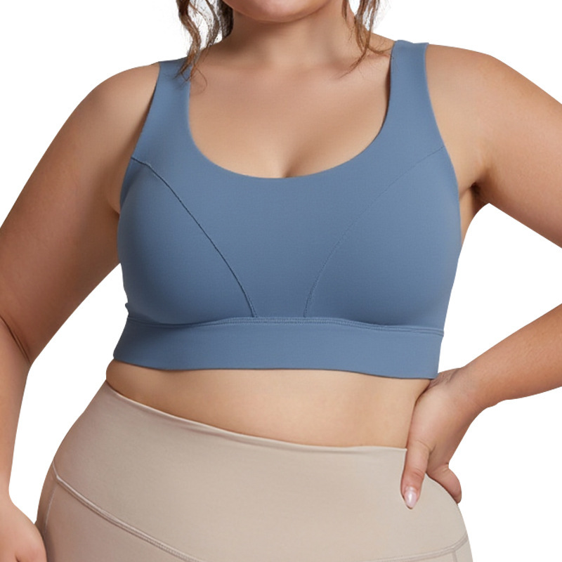 微太った大きいサイズの女装ヨガ服は胸を固定します。|undefined