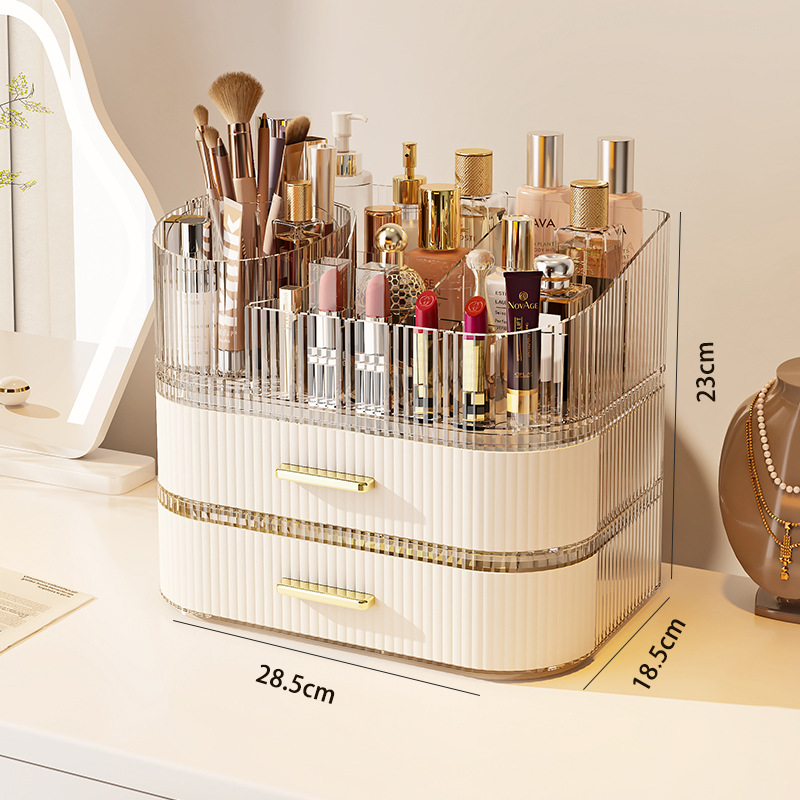 Organizador de Maquillaje con Cajones, Grande, para Tocador, con Divisorias