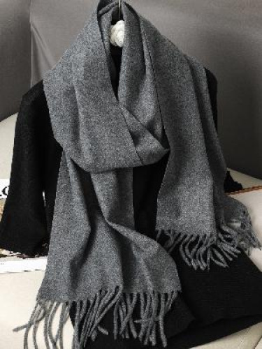 跨境新款仿羊绒围巾纯色韩系氛围感女生高级感披肩秋冬款工厂直销|undefined