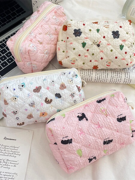 Fresh capacious cosmetic bag