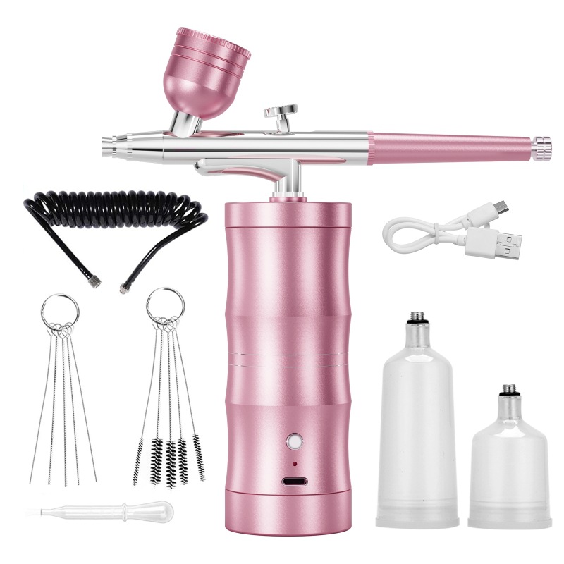 Cross-Border Hot-Selling Handheld Oxygen Injection Meter Connected to the Air Duct Household Portable Nano Spray Beauty Instrument Hydration Instrument