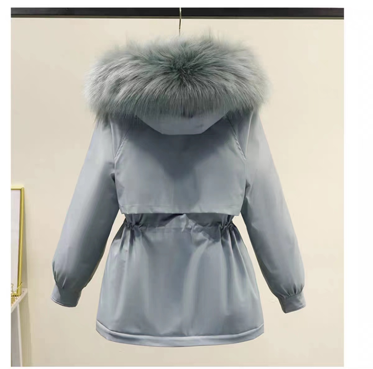 Women's Clothing Plush and thickened parka short loose large size down cotton coat autumn and winter Korean style hooded casual cotton jacket_voghion.com