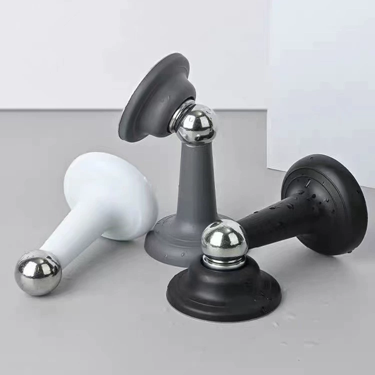 Всасывание дверей без пробивания Новый дверной блок сильный магнитный мощный дверной прикоснулся к магнитной силиконовой противоударной двери