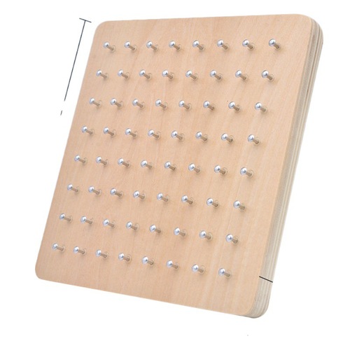 Children's Montessori early education educational wooden toys for kindergarten first grade mathematics students with nail board teaching aids wholesale