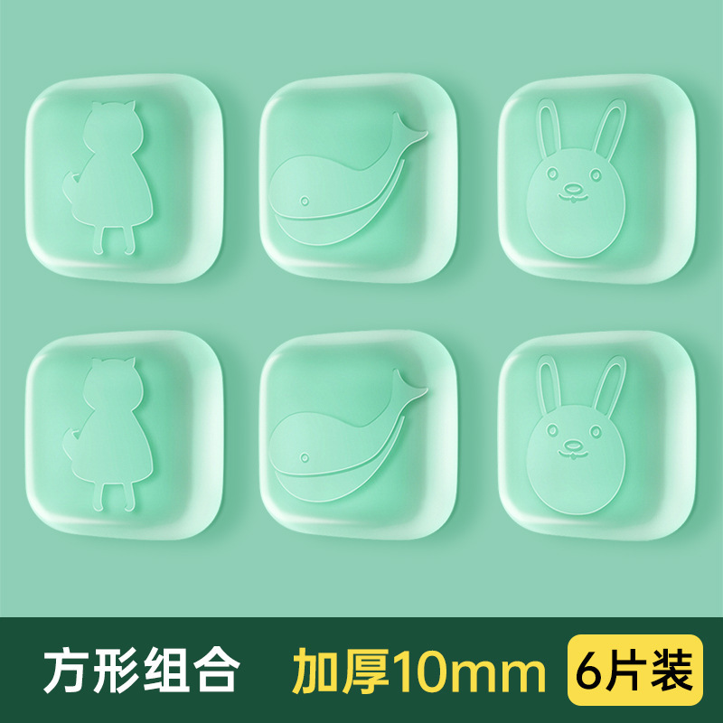 만화무늬-사각형 [혼합6개]