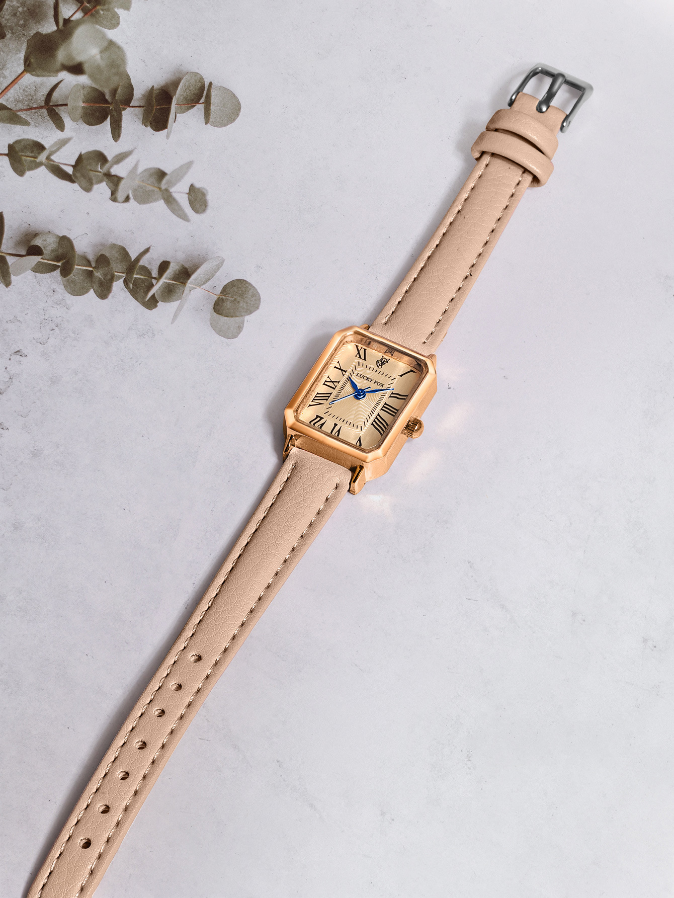 LUCKYFOX retro small dial women's watch new sports small rectangular watch simple daily quartz watch