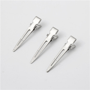 Factory Direct supply 4.5cm 5.5cm single fork pointed clip children hairpin DIY bangs clip Accessories Wholesale