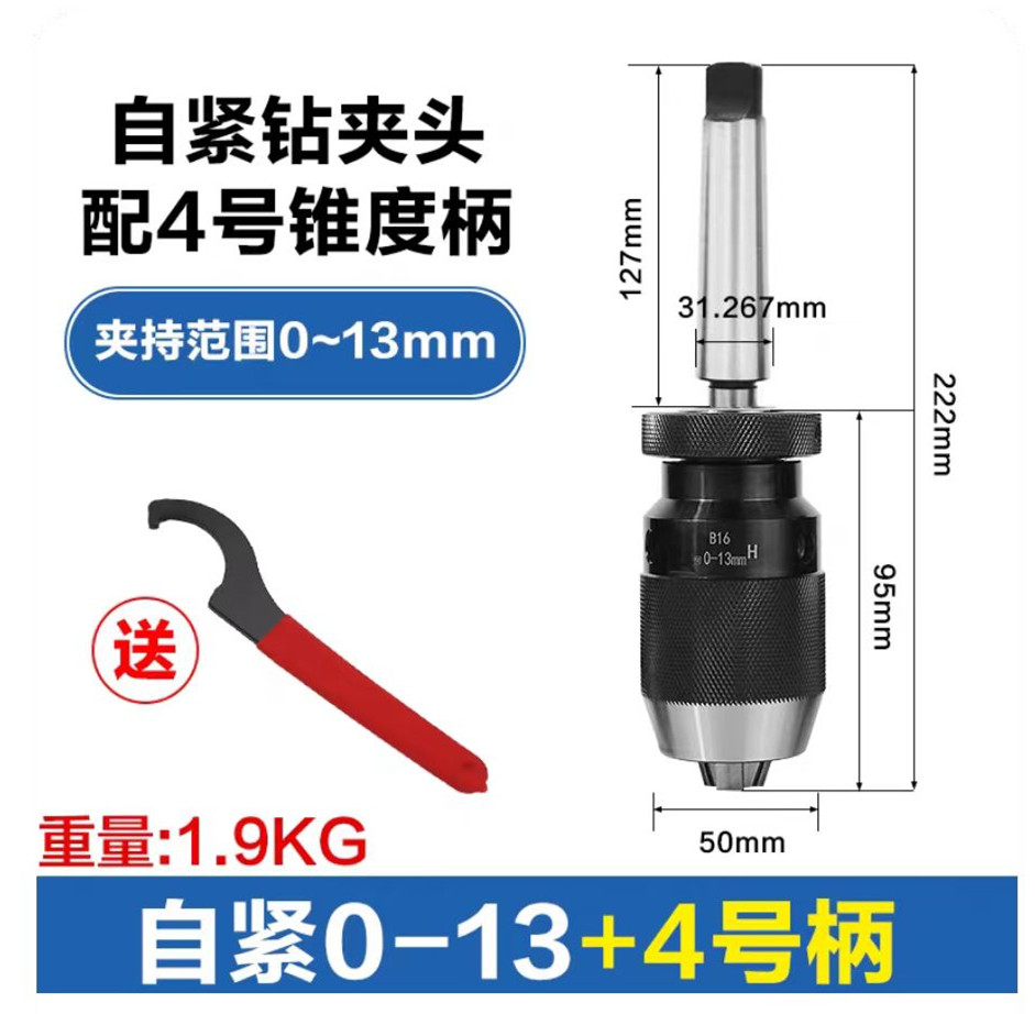 Molde No. 4 pince de perforación auto-apertado 1 - 13