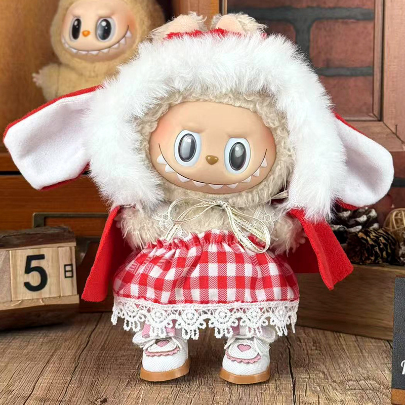 Labubuの子供服に適しています。布の服は17cm一二三代のセットの小さいアクセサリーに座っています。|undefined