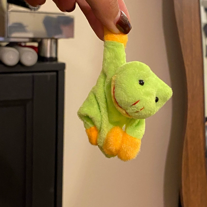Cute fridge magnet, plush magnetic doll, frog