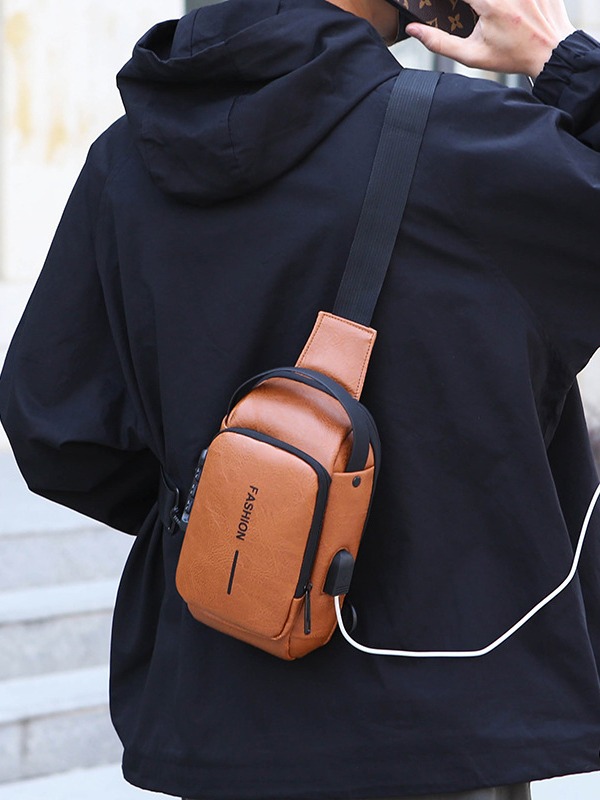 Bolsa de pecho de hombre de explosión transfronteriza, nuevo tipo de mochila de motocicleta, mochila de hombro casual de gran capacidad, moda multifuncional