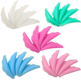 New Eyelash Ironing Sunflower Silicone Gasket Eyelash Ironing Auxiliary 5 Pair Eyelash Ironing Eyelash Bar Colorful Multicolor