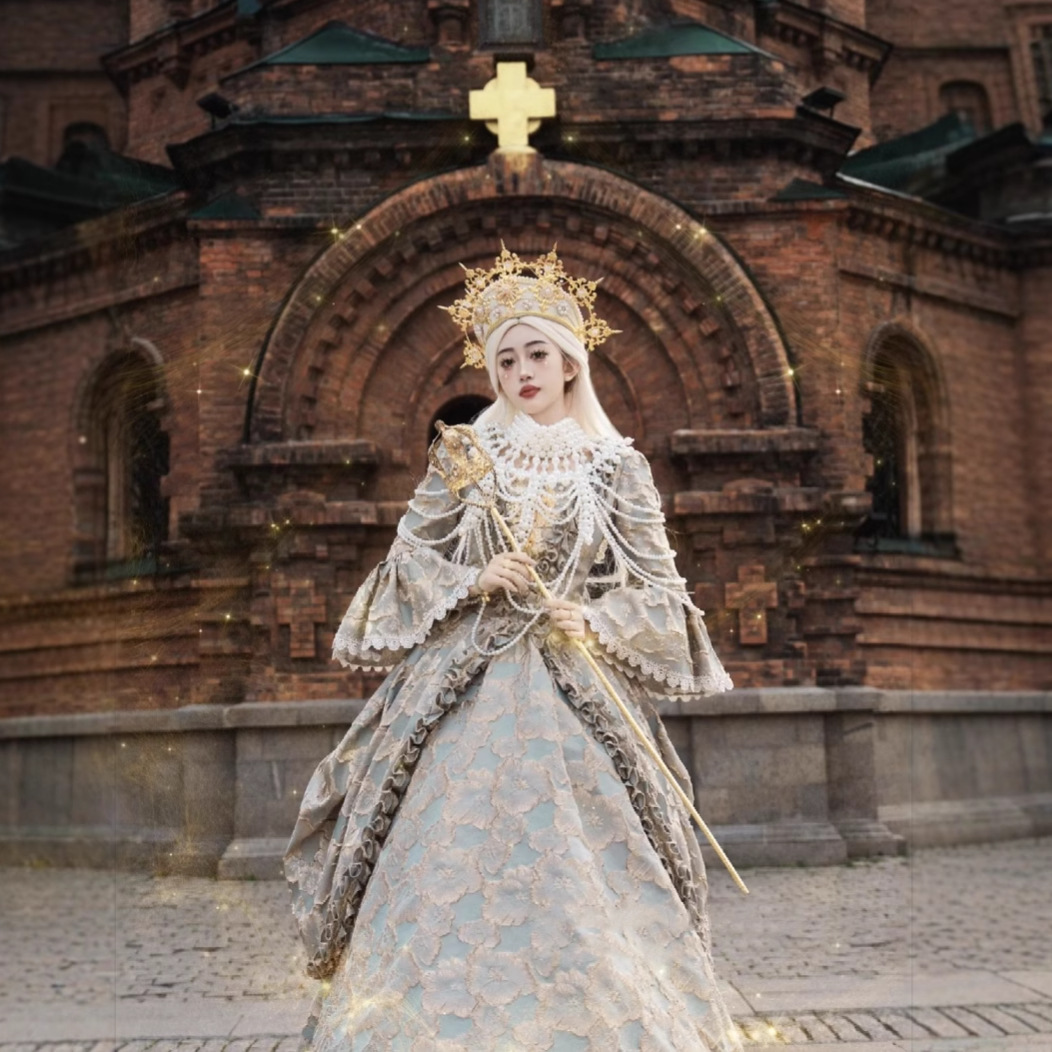 European retro court dress cosplay drama stage costume masquerade photo dress wholesale