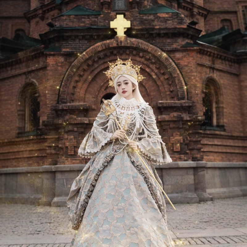 European retro court dress cosplay drama stage costume masquerade photo dress wholesale European retro court dress cosplay drama stage costume masquerade photo dress wholesale