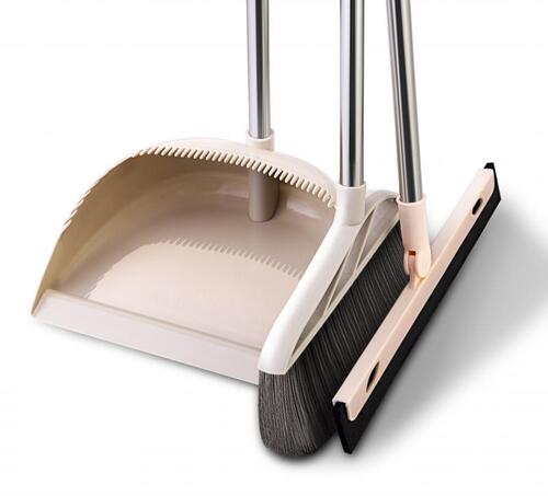 Broom and dustpan set household broom combination sweeping broom artifact does not stick to hair single bathroom wiper