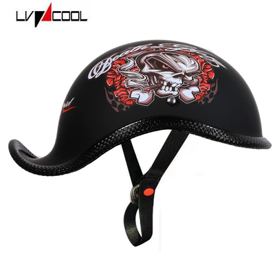 Motosiklet kaskı (dəbilqə), Motorcycle Helmet Half Helmet for - a-lion-king-knight-m