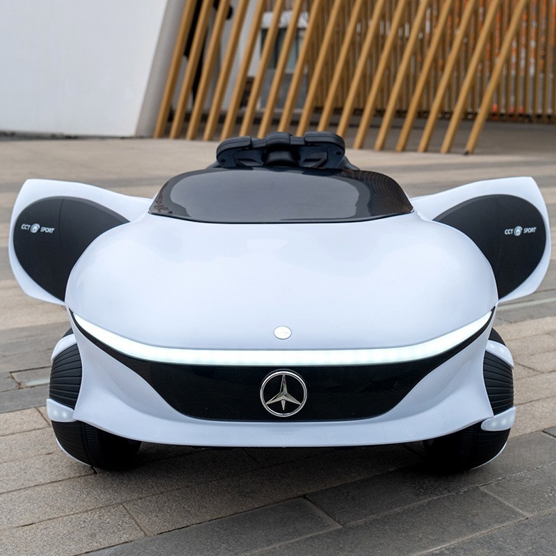 흰색 고급 구성: 4륜 구동 12V7 배터리 가죽 시트 + 휠 라이트