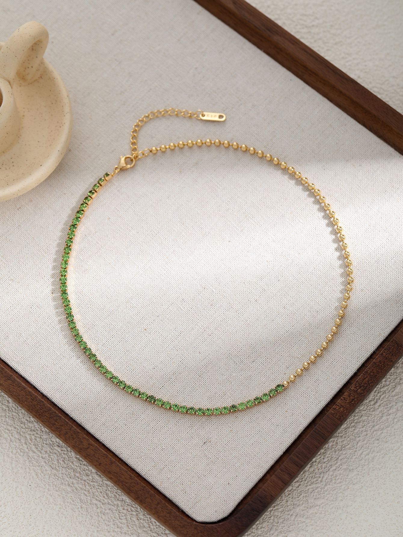 ball chain, Tennis Chain Chain Type Casual Geometric Titanium Steel Ball Chain Tennis Chain Bracelets In Bulk