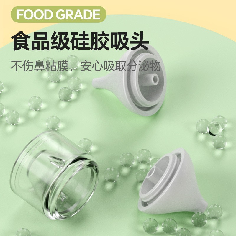 国境を越えた新しい電動鼻吸引器、赤ちゃんの鼻水吸引器、陰圧逆流防止赤ちゃん鼻くそクリーナー|undefined