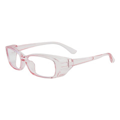 時尚平光鏡花粉眼鏡粉塵風沙防護鏡 潮流果凍色護目鏡男女櫻花鏡