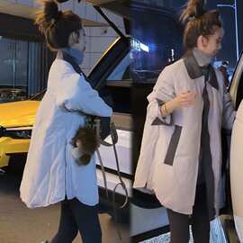 2025秋季新款时尚显瘦气质网红洋气女百搭宽松大码棉服潮