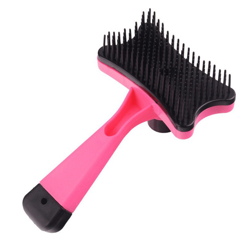 Pet comb wholesale push-type dog combing brush knotting needle comb to remove hair small and medium-sized dogs and cats pet supplies