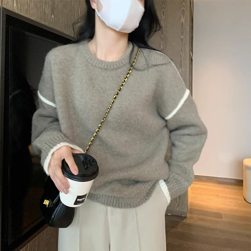 24 invierno Puyuan blando glutinoso chaqueta red suéter rojo para mujeres primavera y verano 2024 nuevo relajado perezoso