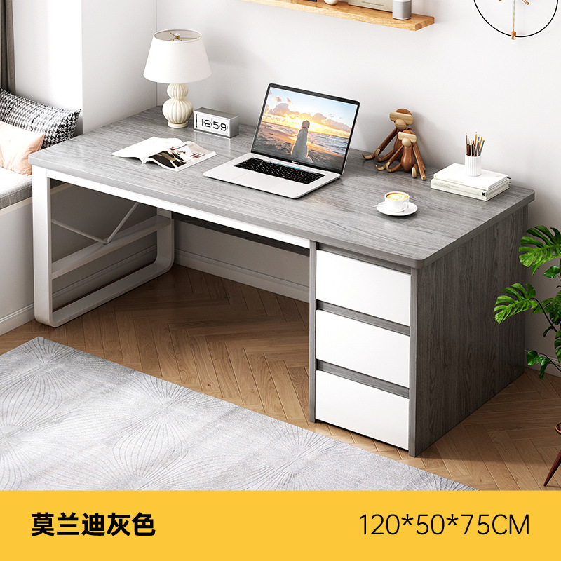 Escritorio para computadora doble Escritorio con cajón Dormitorio Hogar Escritorio simple Escritorio moderno simple Banco de trabajo