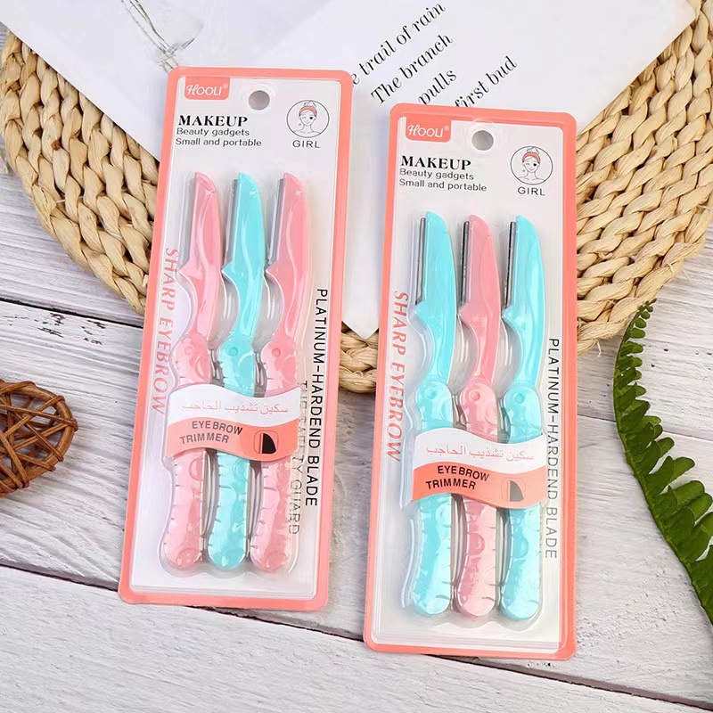 직선형 손잡이가 있는 대형 칼날 3개 세트