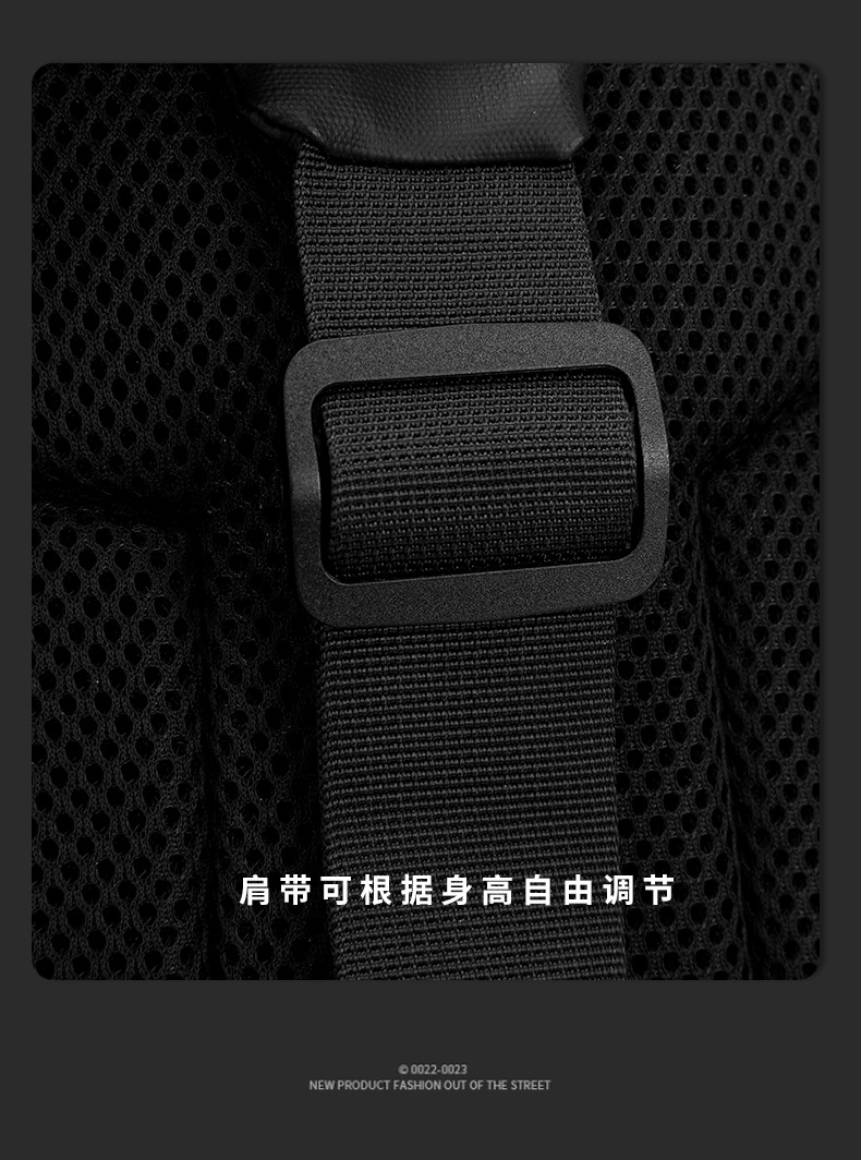 New cross-border chest bag, men's large-capacity single-shoulder bag, outdoor sports chest bag, multi-functional high-end commuting backpack undefined
